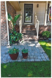 Hardscape front door pavers